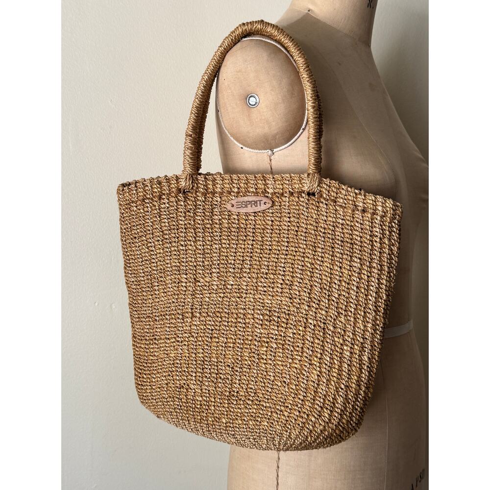 Vintage 1990s Esprit Straw Purse - Picture 2 of 3